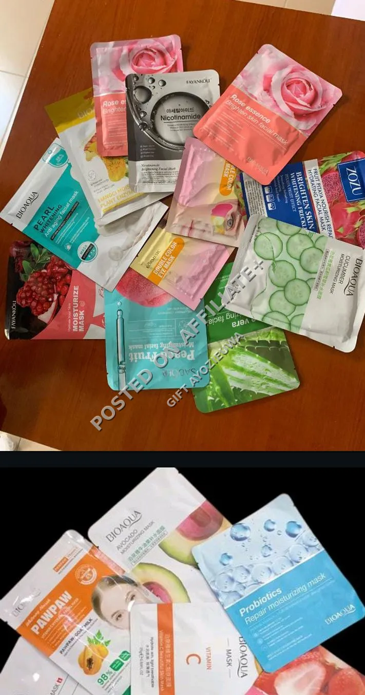 Face mask sheets 
